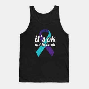 It's OK Not To Be OK - Suicide Prevention & Awareness Ribbon Tank Top